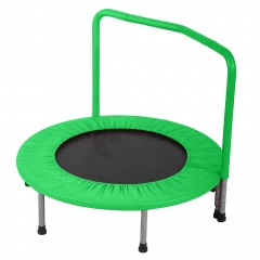 36 inch Portable kids Trampoline With Handrail And Padded Cover Jumping Mat Safe