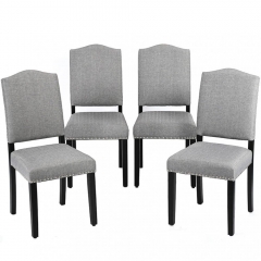 Dining Chairs Armless Chair Accent Kitchen Solid Wood Living Modern Set Of 4
