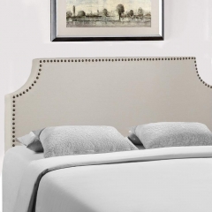 Headboard Fabric Upholstered Full/Queen Size Headboard With Modern Linen Tufted