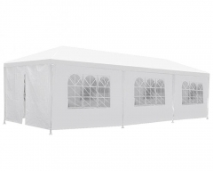 Party Tent Patio Tent Wedding Tent Gazebo BBQ Shelter Patio Shed w/Wall 10x30ft