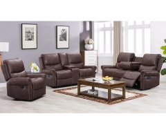 Recliner Sofa Living Room Set Reclining Couch Sofa Chair Leather Loveseat 3 Seater Home Theater Seating Manual Recliner Motion for Home Furniture