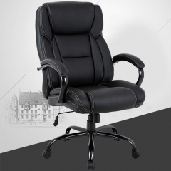 Big and Tall Office Chair 500lbs Cheap Desk Chair Ergonomic Computer Chair High Back PU Executive Chair with Lumbar Support Headrest Swivel Chair