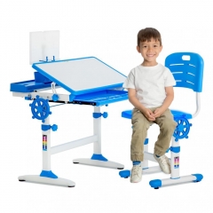 Kids Desk Student Desk Ergonomic Height Adjustable Study Desk with Pencil Case