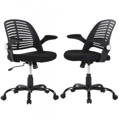 Computer Ergonomic Chair, Heavy Duty Metal Base Desk Chairs, Executive Adjustable Swivel Rolling Chair with Arms Lumbar Support Task Home Office Chair
