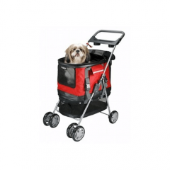 Bigacc Outdoor Travel Deluxe 3 In 1 Dog Pet Stroller Carrier Car Seat Red