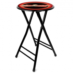 Budweiser Cushioned Folding Stool, 24"