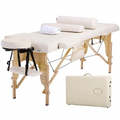 Massage Table Massage Bed Spa Bed 73” Height Adjustable Cradle Portable Massage Salon Table W/Sheet Bolster Hanger Facial 2 Folding Salon Tattoo Bed