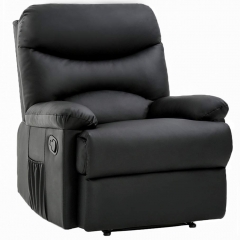 Recliner Chair Reclining Sofa PU Leather Recliner Sofa Padded Seat for Living Room Modern Home Theater Seating