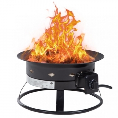 Patio Propane Gas Fire Pit Outdoor Portable Fire Bowl 19-Inch Diameter for Camp