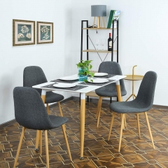 FDW Dining Table Dining Room Table Set Kitchen Dining Coffee Table and Chair for Home Furniture Rectangular Modern Leisure Tea Office Conference