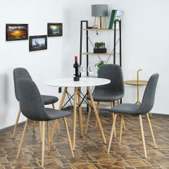 FDW Dining Table Set Room Table Set Kitchen Coffee Table and Chair for Home Furniture Oval Modern Leisure Tea Office Conference Pedestal Desk