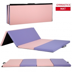 Gymnastics Mat Gym Mat Tumbling Mat 6'x4'x2"Thick 4 Folding Exercise Gym Mats