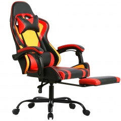 Racing Style Office Chair Ergonomic High-Back Adjustable Headrest Lumbar Support