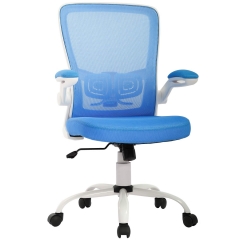 Office Chair Desk Chair Mesh Computer Chair Ergonomic Executive Swivel Rolling Chair Computer Stool with Lumbar Support, Blue