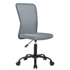 Mesh Office Chair Ergonomic Desk Chair Computer Adjustable Swivel Rolling Chair Lumbar Support for Women&Men, Grey