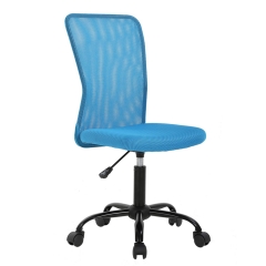 Mesh Office Chair with Ergonomic Lumbar Support Cheap Desk Chair Computer Adjustable Swivel Rolling Chair for Home&Office, Blue