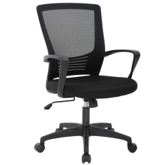 Ergonomic Office Chair Cheap Desk Chair Mesh Computer Chair with Lumbar Support Arms Modern Cute Swivel Rolling Task Mid Back Executive Chair