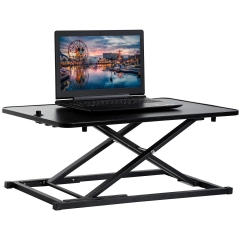 Standing Desk Converter Computer Workstation Standard Office Height Adjustable Laptop Stand Up Desktop Gas Lift Sit-Stand Large Working Area Platform