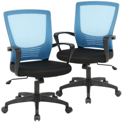 Office Chair Desk Chair Computer Chair Swivel Rolling Executive Chair Lumbar Support Task Mesh Chair for Women Men, 2 Pack