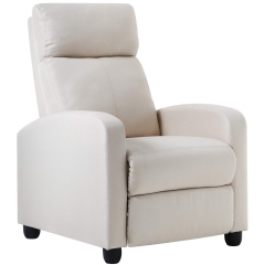 Recliner Chair for Living Room Recliner Sofa Reading Chair Winback Single Sofa Modern Reclining Chair Home Theater Seating Easy Lounge with Fabric