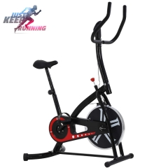 FDW Exercise Bike Spin Bike Cycle Stationary Workout Equipment W/LCD Display Resistance Adjustment Easy to Move