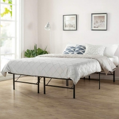 FDW Platform Bed Frame Queen Metal Base Mattress Foundation Heavy Duty Steel Replaces Box Spring