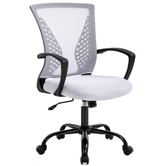 Mesh Office Chair Ergonomic Desk Chair Computer Chair with Lumbar Support Armrest Rolling Swivel Task Mid Back Adjustable Chair for Women Adults