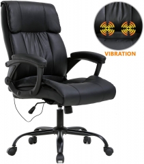 Office Chair Ergonomic Desk Chair PU Leather Computer Chair with Lumbar Support Armrest Rolling Massage Executive Chair Task Adjustable Swivel Chair f