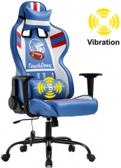 Gaming Chair Video Massage Office Chair Racing Computer Chair with Lumbar Support Headrest Armrest Task Rolling Swivel Ergonomic PU Leather High Back