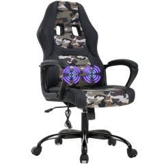 Racing Gaming Chair Home Office Chair Ergonomic Desk Chair Massage PU Leather Computer Chair  Rolling Swivel Chair (Camo)