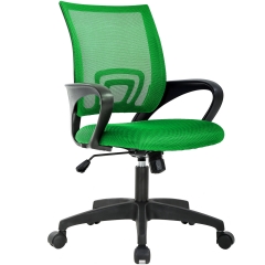 Home Office Chair Ergonomic Desk Chair Mesh Computer Chair with Lumbar Support Armrest Adjustable Rolling Swivel Chair , Green