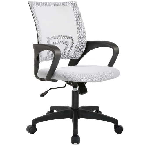 Office Chair, Ergonomic Desk Chair with Lumbar Support and Adjustable  Armrests, Breathable Mesh Mid Back Computer Chair, Reclining Task Chair for  Home Office 