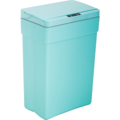 13 Gallon Trash Can Plastic Kitchen Trash Can Automatic Touch Free High-Capacity Garbage Can With Lid For Bedroom Bathroom Home Office 50 Liter,Blue