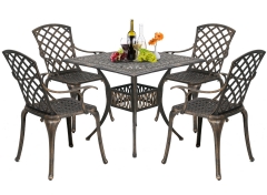 Outdoor Dining Table Set Patio Dining Set Dining Chairs Set of 4 Wrought Iron Patio Furniture Outdoor Dining Set Patio Furniture Patio Chairs Chat Set