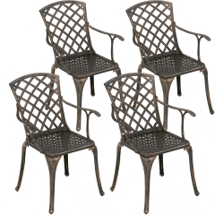 Patio Chairs Patio Dining Set Dining Chairs Set of 4 Outdoor Dining Set Wrought Iron Patio Furniture Patio Furniture Chat Set Weather Resistant