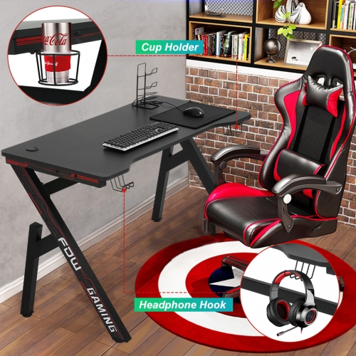 The Twillery Co.® Amira 60.8'' Gaming Desk Racing Style Office