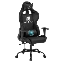 PC Gaming Chair Racing Office Chair Ergonomic Desk Chair with Lumbar Support Headrest Armrest Task Rolling Swivel PU Leather Adjustable E-Sports Massa