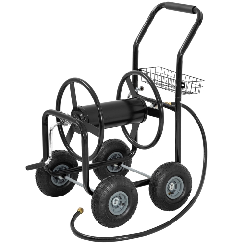 Garden Hose Reel Cart with Wheels Garden Lawn Water Truck Water Planting  Cart Heavy Duty Outdoor Yard Water Planting Holds 300-Feet of 5/8-Inch Hose  w,Gardening Supplies