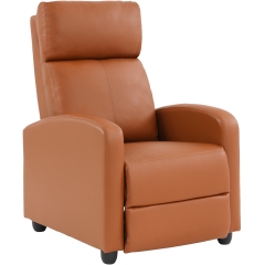 Recliner Chair for Living Room Reading Chair Home Theater Seating Reclining Chair Recliner Sofa Winback Chair Single Sofa Modern Easy Lounge with PU L