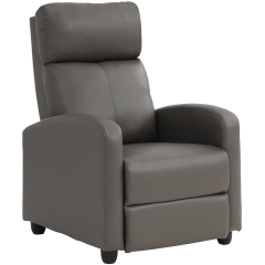 Recliner Chair for Living Room Reading Chair Recliner Sofa Winback Chair Single Sofa Home Theater Seating Modern Reclining Chair Easy Lounge with PU L