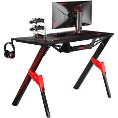 Gaming desk Computer Desk Ofiice Desk Racing Style Writing Desk Carbon Fiber Simple Student PC Desk Extra Large Modern Ergonomic Table Workstation Wit