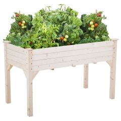 Garden Raise Bed Elevated Garden Bed Wood Planter Box Kit For Vegetable Flower Outdoor Yard Gardening Planter Box Wooden Garden Box With Legs Patio Gr