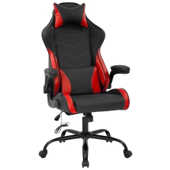 Gaming Chair Office Chair Computer Chair with Lumbar Support Headrest Flip up Armrest Task Rolling Swivel Ergonomic Adjustable Racing Desk Chair for M