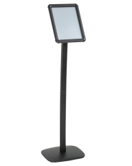 Sign Stand Base Sign Holder Standing Pedestal Poster Stand 8.5x11 Inch Sign Stand Curved Menu Advertising Display Both Vertical & Horizontal View Alum