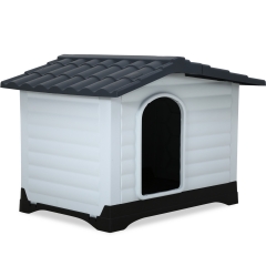 Indoor Outdoor Dog House Big Dog House Plastic Dog Houses For Small Medium Large Dogs 26 Inch High All Weather Dog House With Base Support For Winter