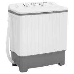 Portable Washing Machine Mini Compact Twin Tub Washer 10lbs Capacity with Spin Dryer  Cloths Washing Machine Lightweight Small Laundry Washer for Home