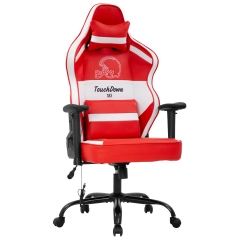 Gaming Chair Big and Tall Office Chair 500lb Wide Seat Desk Chair with Lumbar Support Headrest 2D Arms Task Swivel Ergonomic PU Adjustable Racing Comp