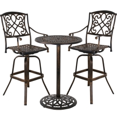 Bar Table And Stool Outdoor Table And Chair Bistro Table Set Height Top Table with Chair Set of2 Pub Table Counter Table Bar Top Table Tall Table