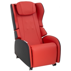 Full Body Shiatsu Massage Chair With 3-Speed Folding Backrest Electric Massage Chair Easy To Move For Living Room Bedroom Office , Red