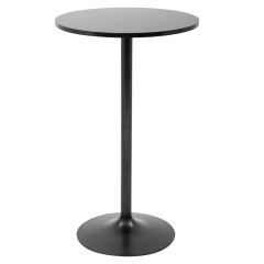 BT-R124-Black-2，Modern Bar Table Kitchen Dining Table Round Pub Table Hydraulic Dining Room Home Kitchen Table Bar Top Table Tall Table